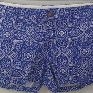 Old Navy Blue White Floral Shorts